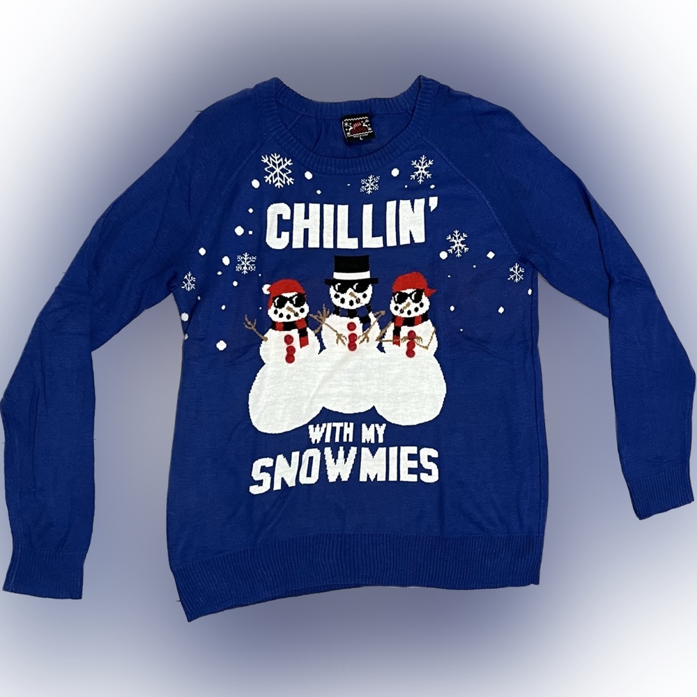Snowman Christmas sweater snowmies